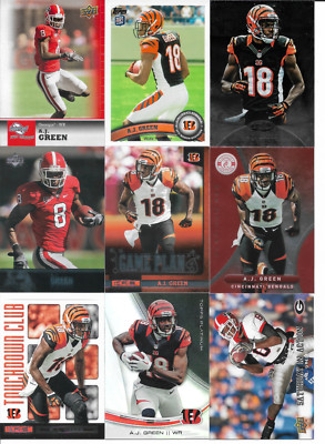 A.J. Green 13 Card Lot With Topps + Sweet Spot Rookies + Inserts NM