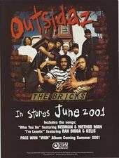 Outsidaz The Bricks Music Band Original Promo Poster 24 x 18