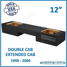 Gmc Sierra Extended Cab 12" Sub Box Sub Enclosure For Kicker Solo Baric Box