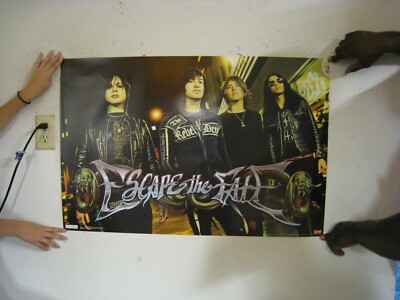Escape The Fate Poster Band Shot Mint Red Light District