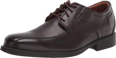 56674 NWB - Clarks Whiddon Pace Oxford Dress Shoes Dark 