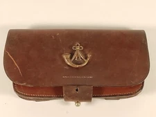 Antique light infantry cross belt pouch by Hobson and Sons