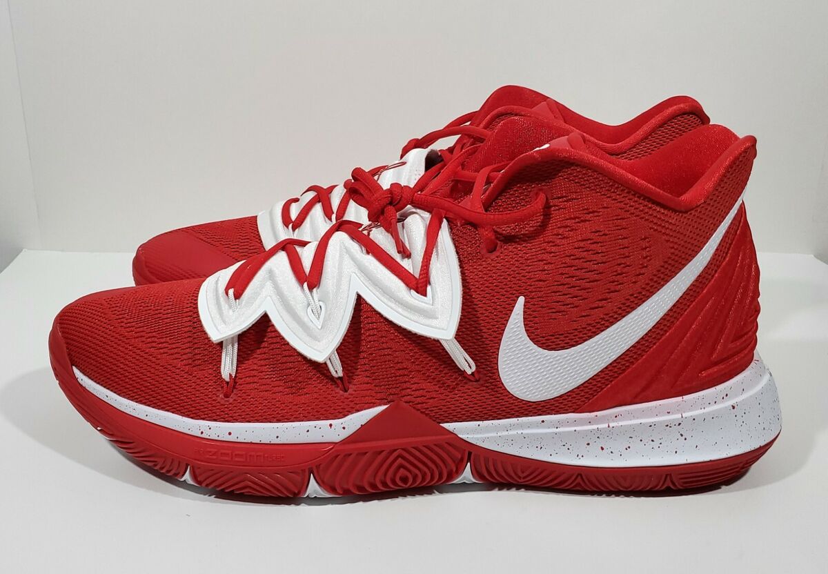 Nike Kyrie 5 TB Mens Basketball Shoes University Red White Nike Kyrie 5 TB Mens Basketball Shoes University Red White