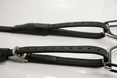 TMD Mono Stirrup Leathers With Classic Buckles – Non-Stretch Calfskin, 3 Colors & Sizes, Made In Poland