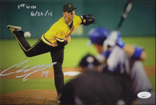 CHAD KUH “1st Win 6-26-16” Signed Pittsburgh Pirates 8×12 Wrapped Canvas-JSA COA