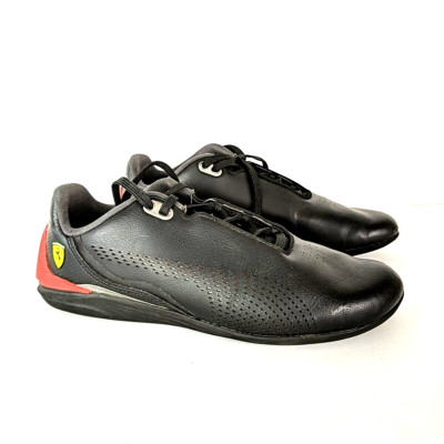 Puma Drift Cat Decima Ferrari 307269 Leather Shoe Sneaker Black Red Men Size 7C