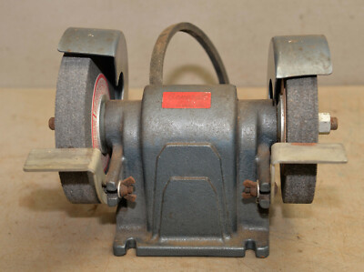 General USA vintage belt drive bench grinder buffer collectible knife maker tool