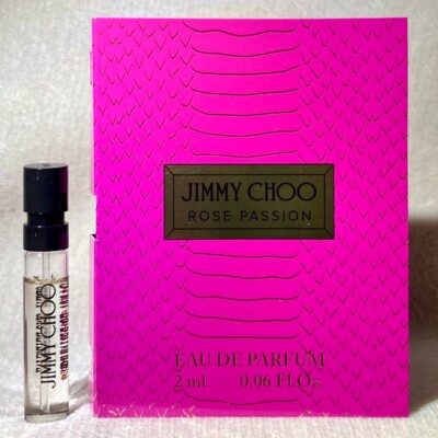 Jimmy Choo Rose Passion Eau de Parfum EDP Sample Spray .06oz, 2ml New in Card