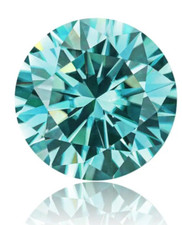 Diamante Moissanite da 1 ct colore D chiarezza VVS1 COLORE AZZURRINO RARO