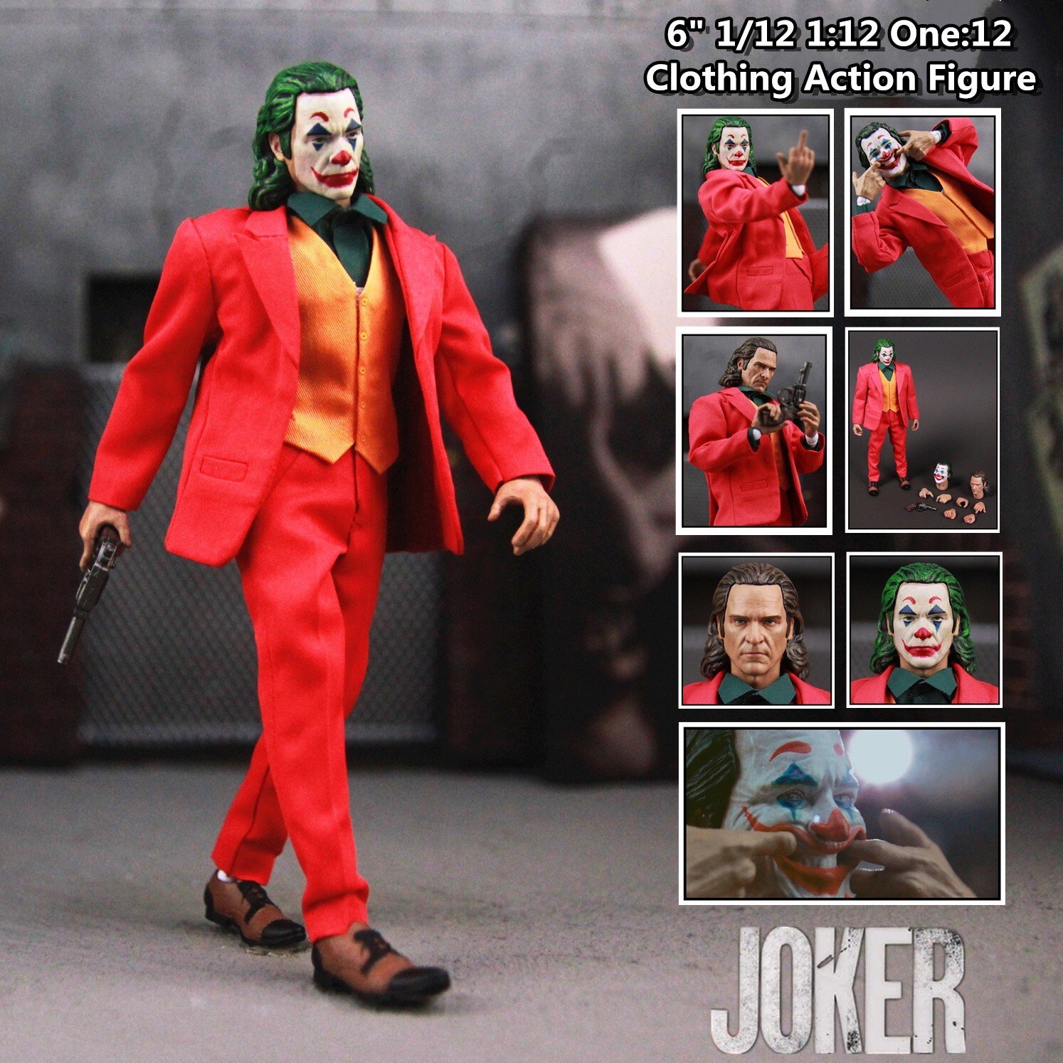 Joaquin Phoenix Joker 1:12 Scale | Todd Phillips Movie | Action Figure | Toy