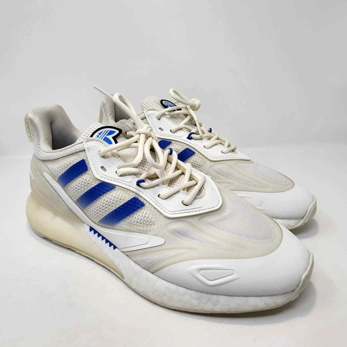 Adidas Originals ZX 2K Boost 2.0 Running Shoes Mens 9.5 White Blue Athletic Low Amazon.com | adidas Men main image 4