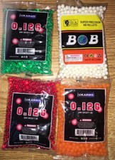 Airsoft Gun BB's Bullets 0.12 Grams 6 mm Pellets Ammo 900 BBs Each Bag - 1 Bag