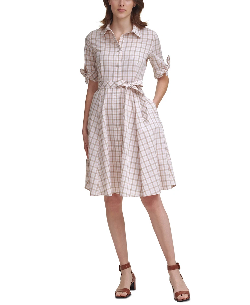 Calvin klein button clearance dress