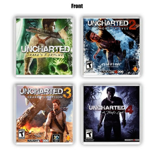 Set di sottobicchieri GIOCO UNCHARTED-Nathan Drake-PSN PlayStation Style in  plastica PS4 UK | eBay