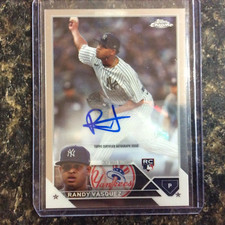 Randy Vasquez - 2023 Topps Chrome Update Base AUTO RC - New York Yankees #AC-RV