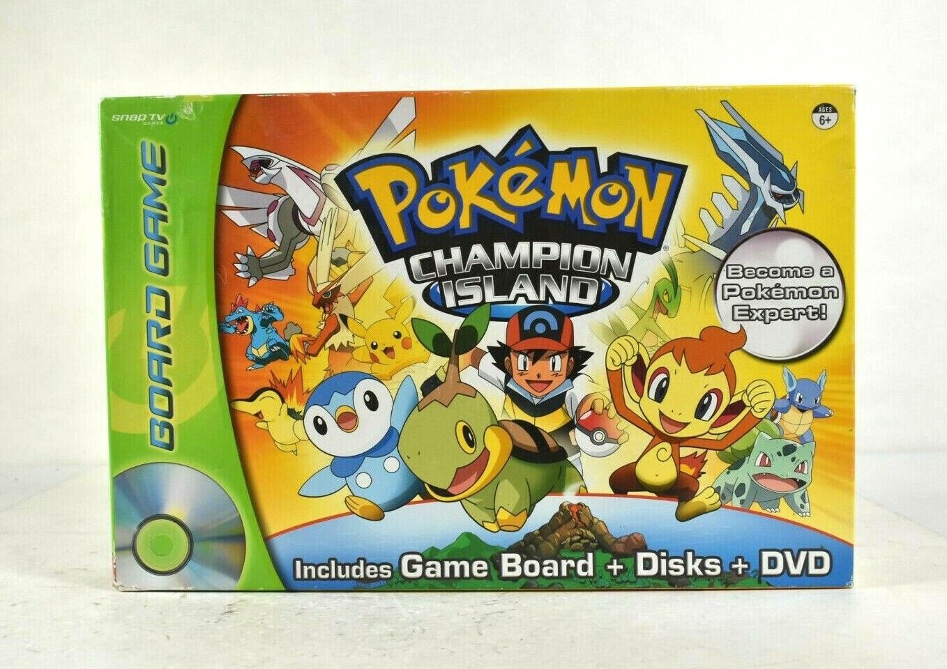 SnapTV Pokemon Champion Island DVD Board Game COMPLETE