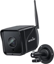 Outdoor Camera,1080P WiFi IP66 Waterproof Motion Detection Night Vision Black