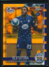 Deji Sotona Topps SPFL Chrome 2022-23 Orange 14/25 Kilmarnock Ref rookie rc #71