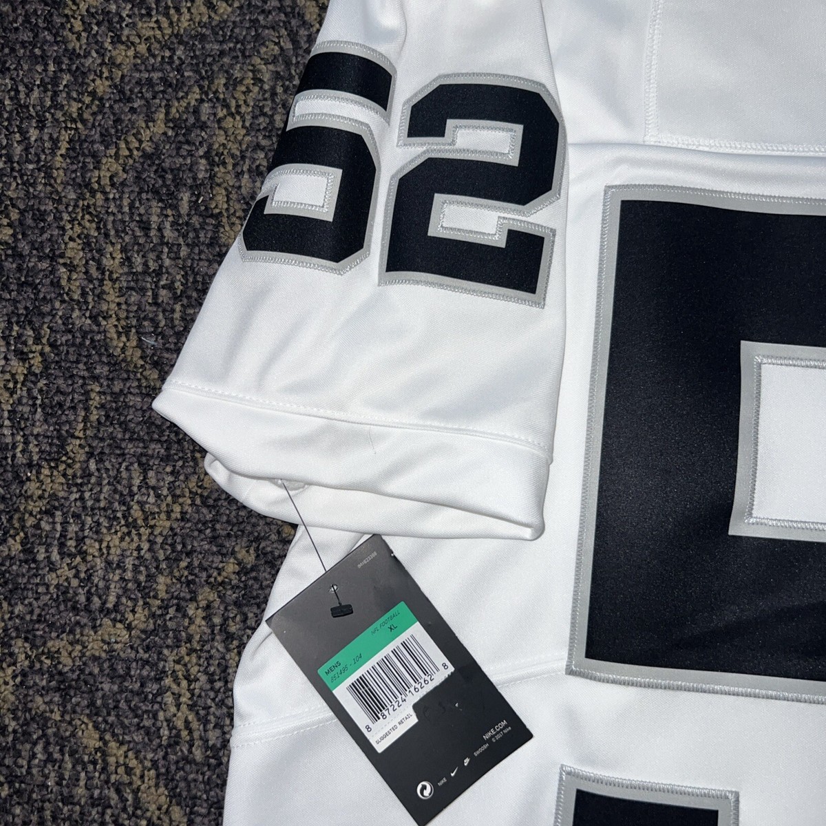 New Khalil Mack Mens Size XL Nike Tags Raiders White Limited