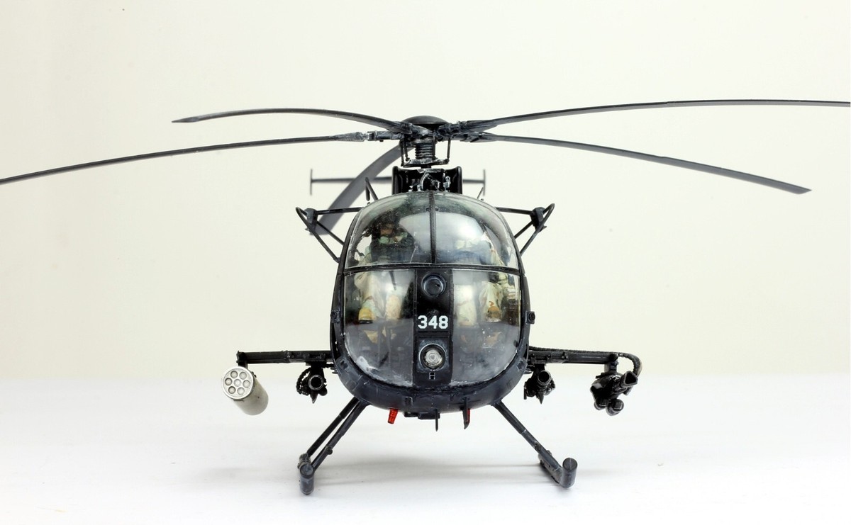 PreSale AH-6J Little Bird /w 2 Pilots 1:35 Pro Built Model | eBay