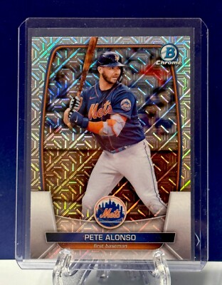 PETE ALONSO 2023 Bowman CHROME MOJO REFRACTOR See Pics! MINT-gem      