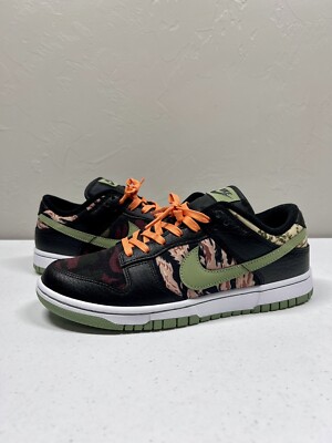 Nike Dunk Low Crazy Camo 2021 DH0957-001 Black Mens