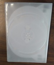 NEW! 27mm 6 Discs CD DVD Storage Case Frosty Clear 2 Pk Six Tray Holder Box 