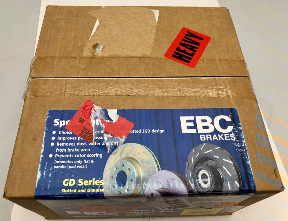 S60 EBC Brake USR962 Black Slotted Rotors USR 1999-2005 Volvo S80 front or rear - Image 4 of 4