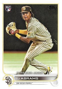 CJ Abrams 2022 Topps Update #US327 San Diego Padres