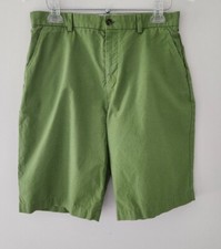 Brooks Brothers Youth Boy's Green Cotton Chino Shorts Size 20