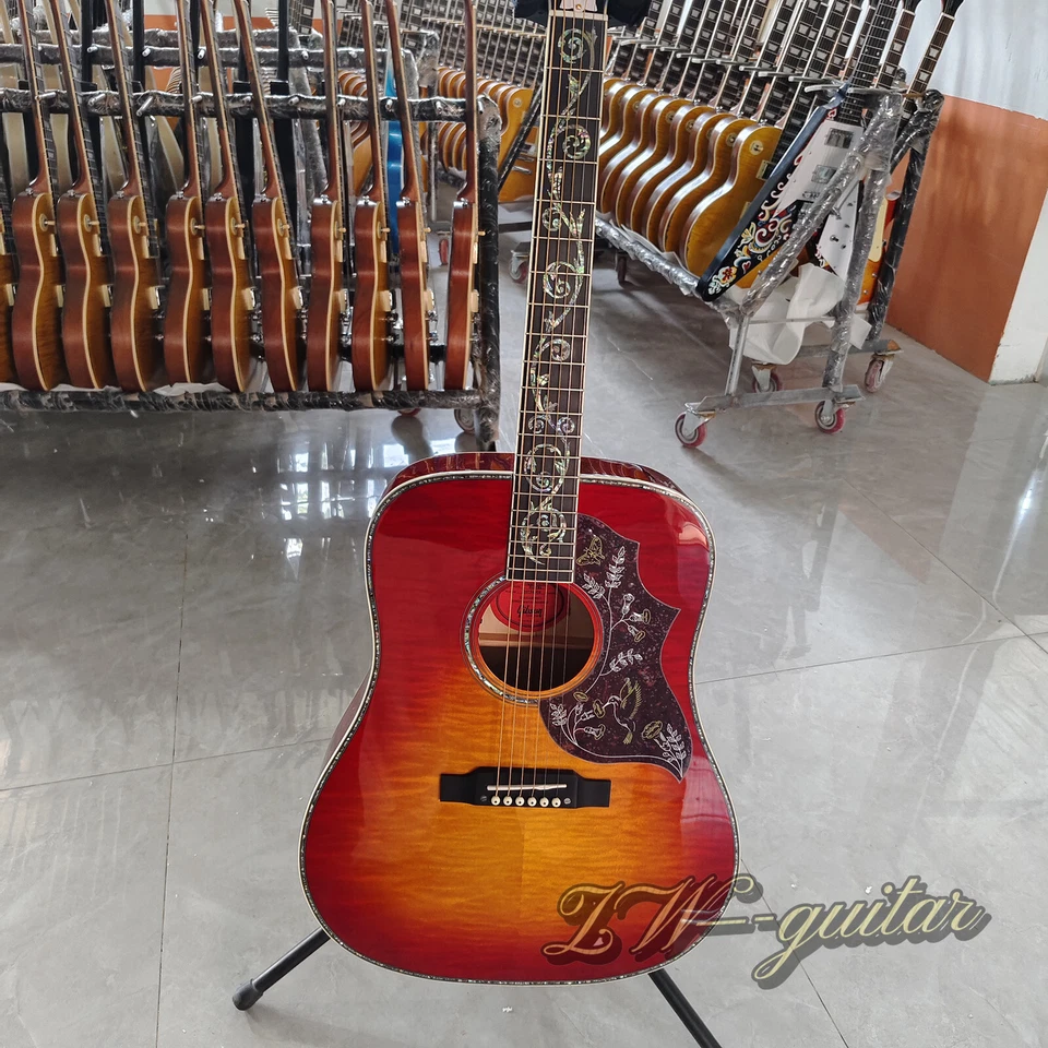 Ultimate Version Hummingbird Acoustic Electric Guitar Spruce Top Vine Inlay B1G - Image 2 of 4