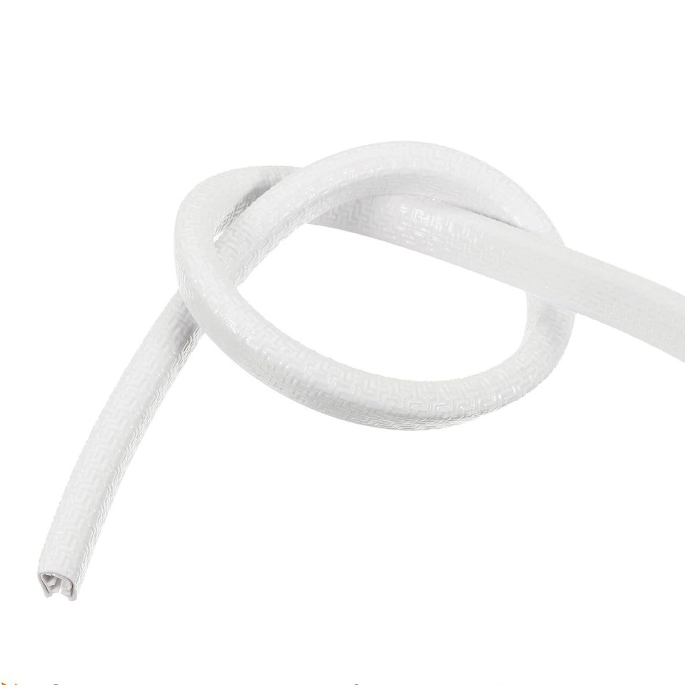 Soft Rubber Flexible White Door Edge Guard Scratch Paint Protection