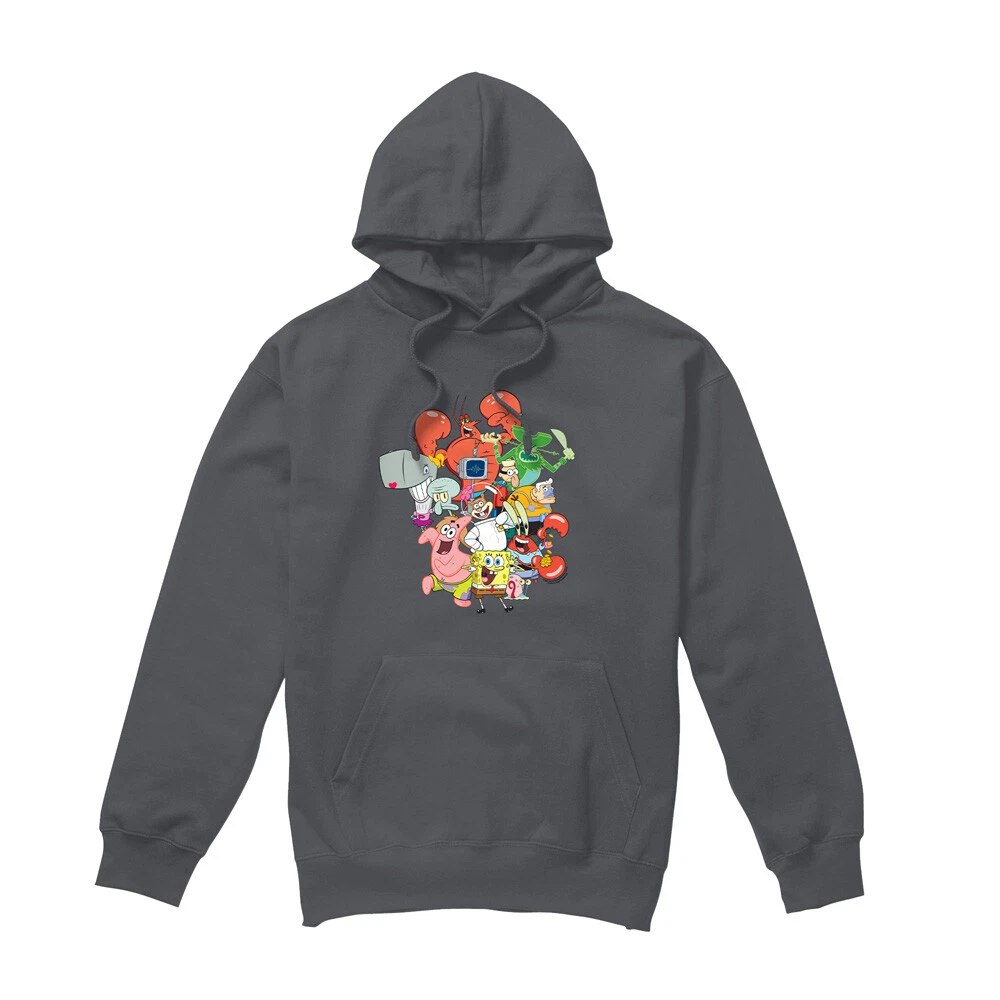 SpongeBob The Whole Gang Hoodie Charcoal