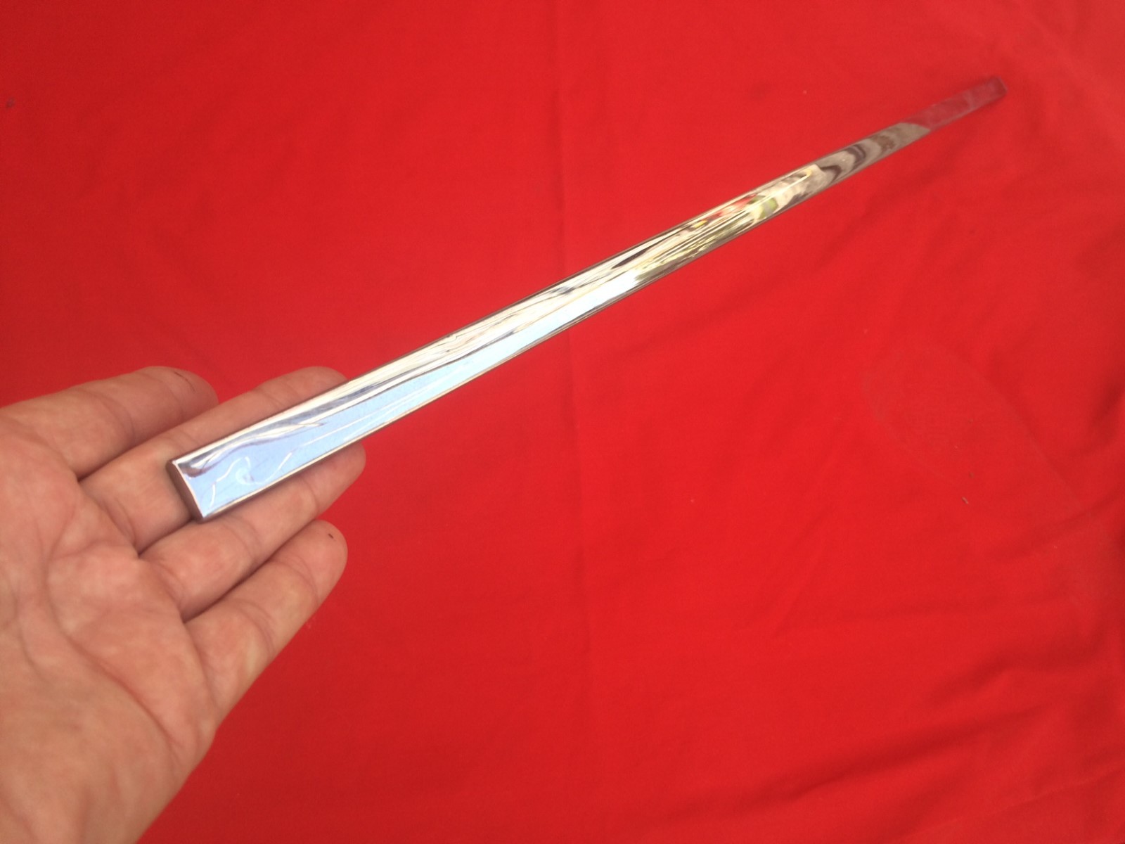1966-1976 Rolls Royce Silver Shadow FRONT driver door Chrome trim