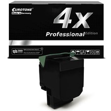 Image of 4x Pro Toner Black XXL Replaces Lexmark 702HK