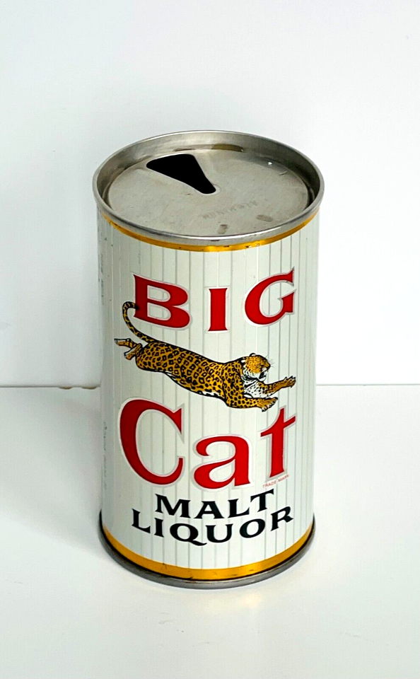 BIG Cat MALT LIQUOR Beer STRAIGHT STEEL can (Milwaukee) eBay