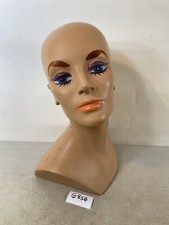 Mannequin Head Vintage Halloween Prop Salon Wig Woman display 68S6