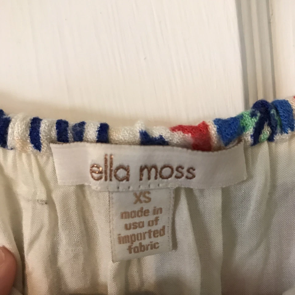 Ella Moss Size XS Colorful Boho Print Strapless Jumpsuit A1017 - Image 4 of 4