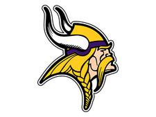 Minnesota Vikings Logo #1 Fútbol Calcomanía Impermeable Vinilo Calcomanía Troquelada Coche