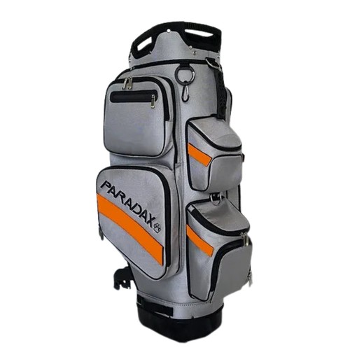 Paradax AI-1 All-In-One Golf Bag with Built-in 3-Wheel Push Cart - Gray | MaxStr - Picture 6 of 27