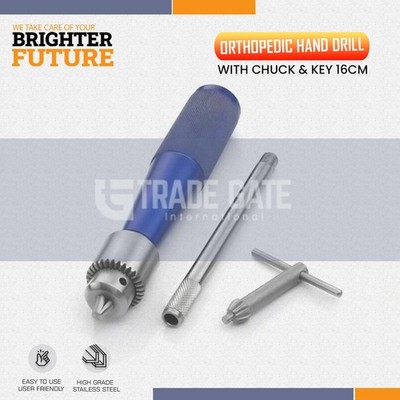 Orthopedic Hand Drill With Chuck & Key 16cm Orthopedic Veterinary Surgery