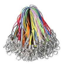 200Pcs Lobster Clasp Cords Clasp Strap Lanyard Charm Rope 20 Color