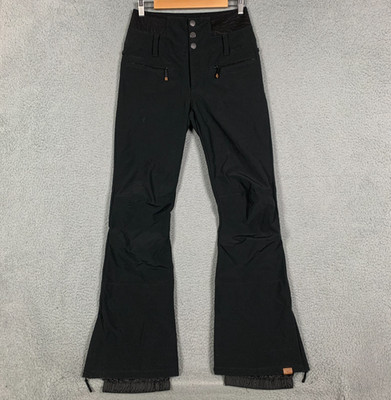 Roxy Rising High Pants Women's Medium True Black Fleece Lined Snow Ski DryFlight