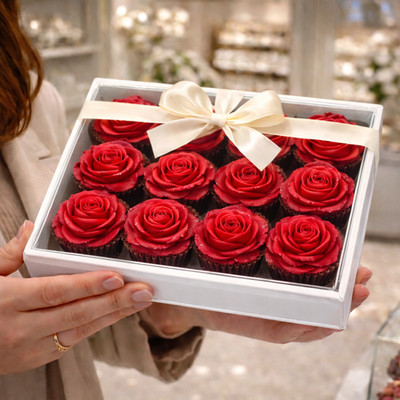 Elegant Edible 3D Chocolate Roses