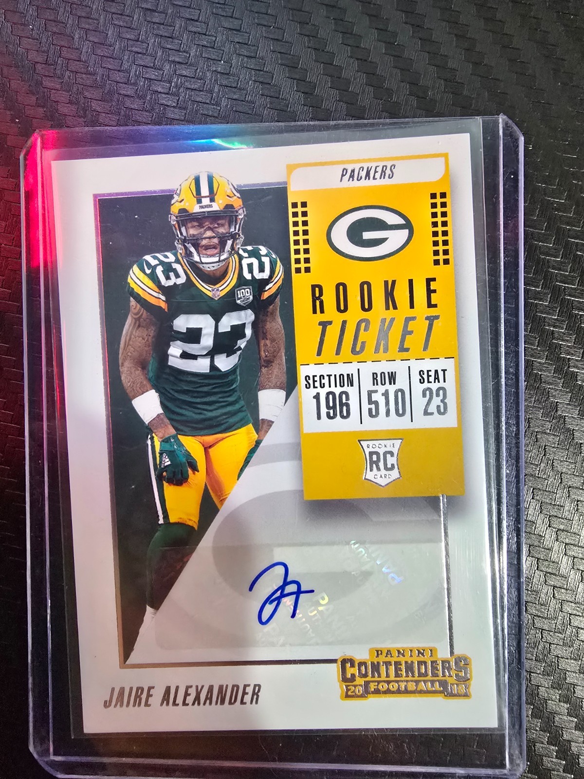 2018 Contenders - Rookie Ticket Autograph Jaire Alexander #153 (AU, RC) Packers