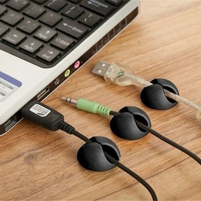 Kabel Clips Auto USB Kabel Draht Halter Schreibtisch Organizer Kabel Selbstklebend 3 X 2cm