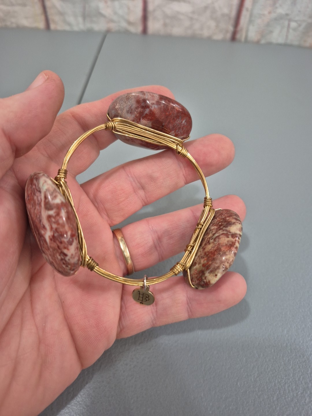 Four Bourbon And Boweties Bangles Bracelets Goldt… - image 7