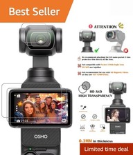 2-Pack Screen  Lens Protectors for DJI Osmo Pocket 3 with Cleaning Kit