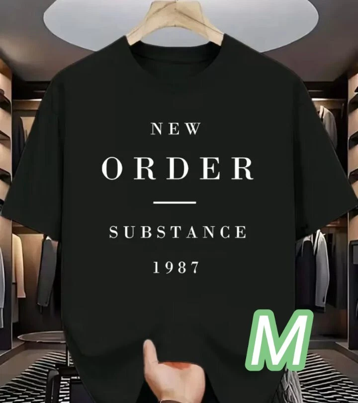 Premium T Black M size New Order quick dry dry material Size Rock T shirt