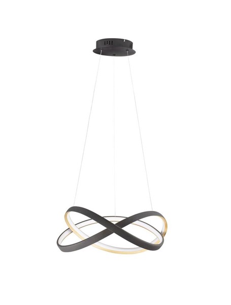Nova Luce Odrey Pendelleuchte Schwarz-Gold HöHenverstellbar Dimmbar Mit-image
